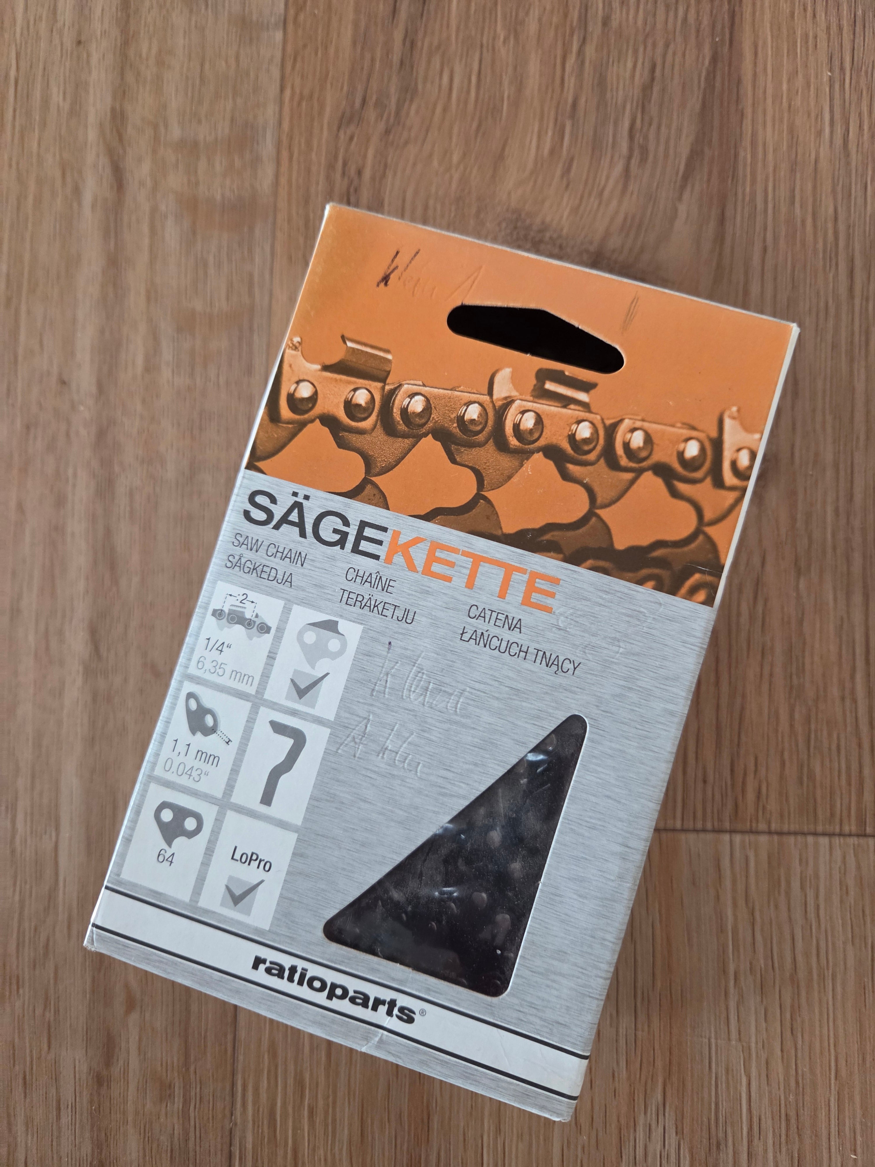 Sägekette Halbmeißel 1/4"-1,1-64