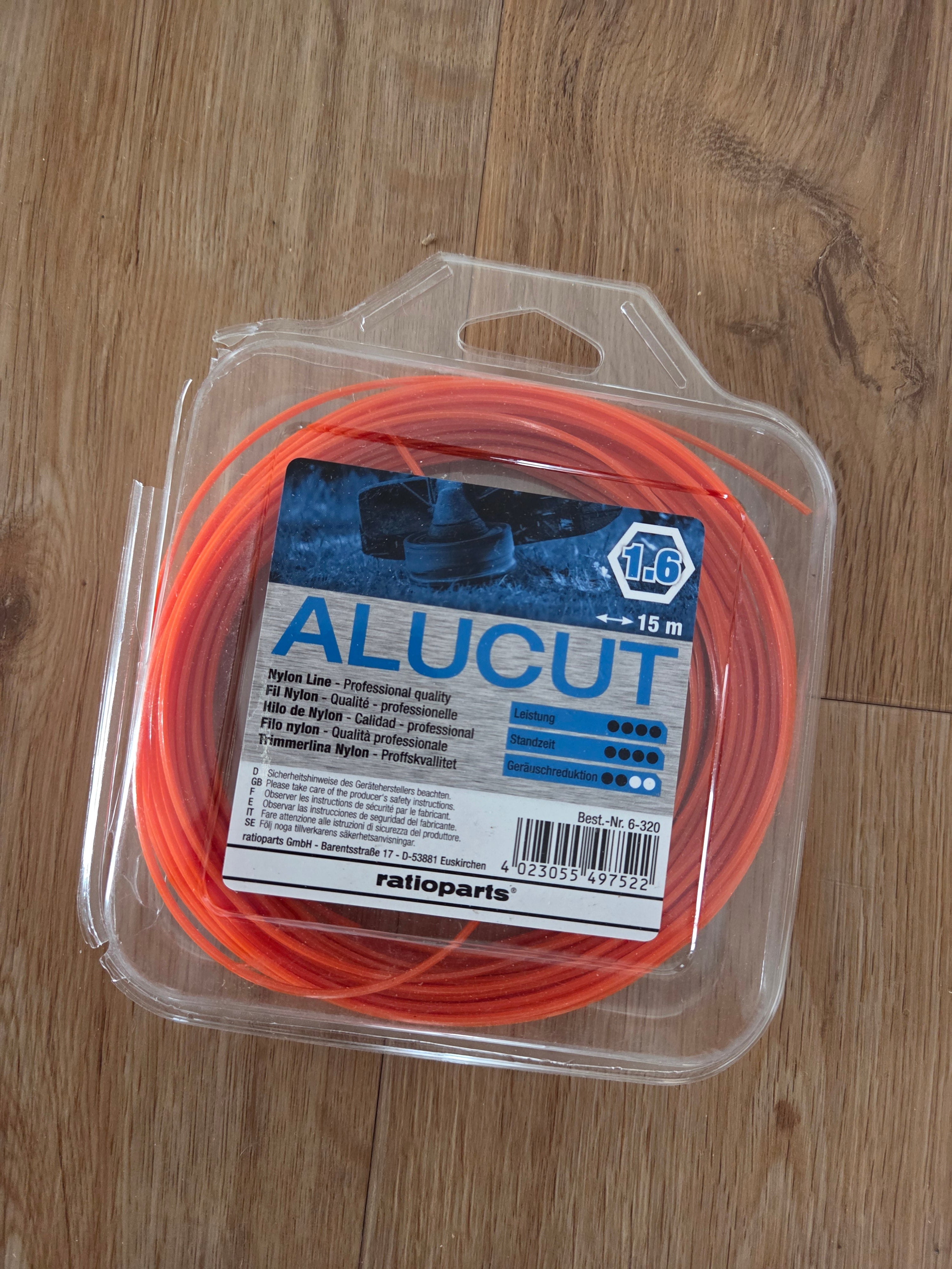 Mähfaden Alucut 6-kant 1,6mm 15m