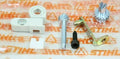 Satz Kettenspannteile Stihl (seitl. Kettenspanner für kleinere Sägen)